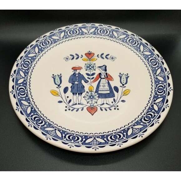 Johnson Brothers Old Granite Staffordshire Hearts and Flowers Dinner Plate 10" - Picture 2 of 7